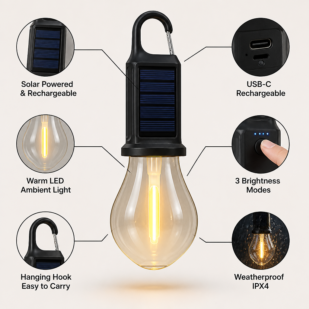 LumaRay™ — Brighten Every Moment with Effortless, All-Weather Solar Light