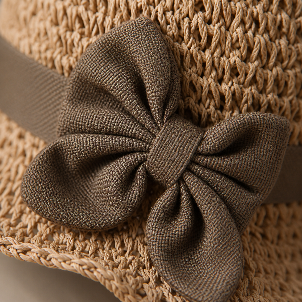 Solenza™ – Stylish Packable Straw Sun Hat Featuring Bow