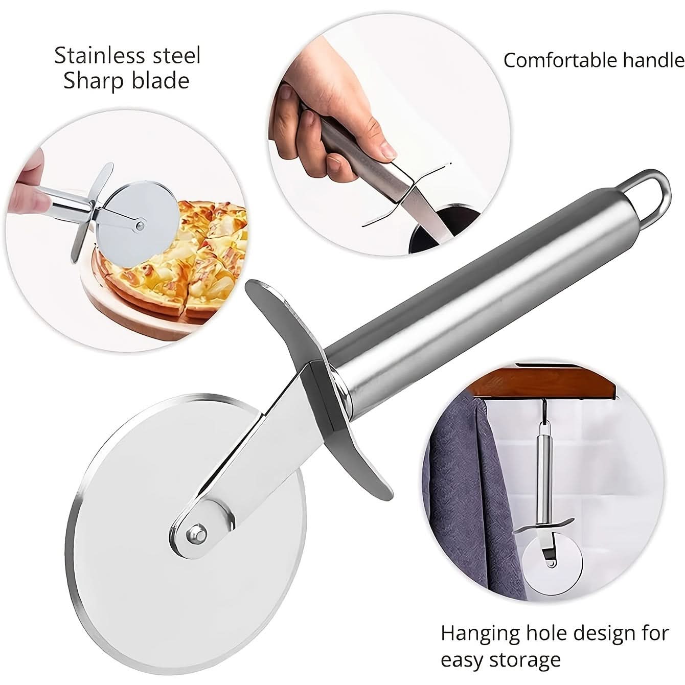 Stainless Steel Wheel Tool for Cutting Pizza