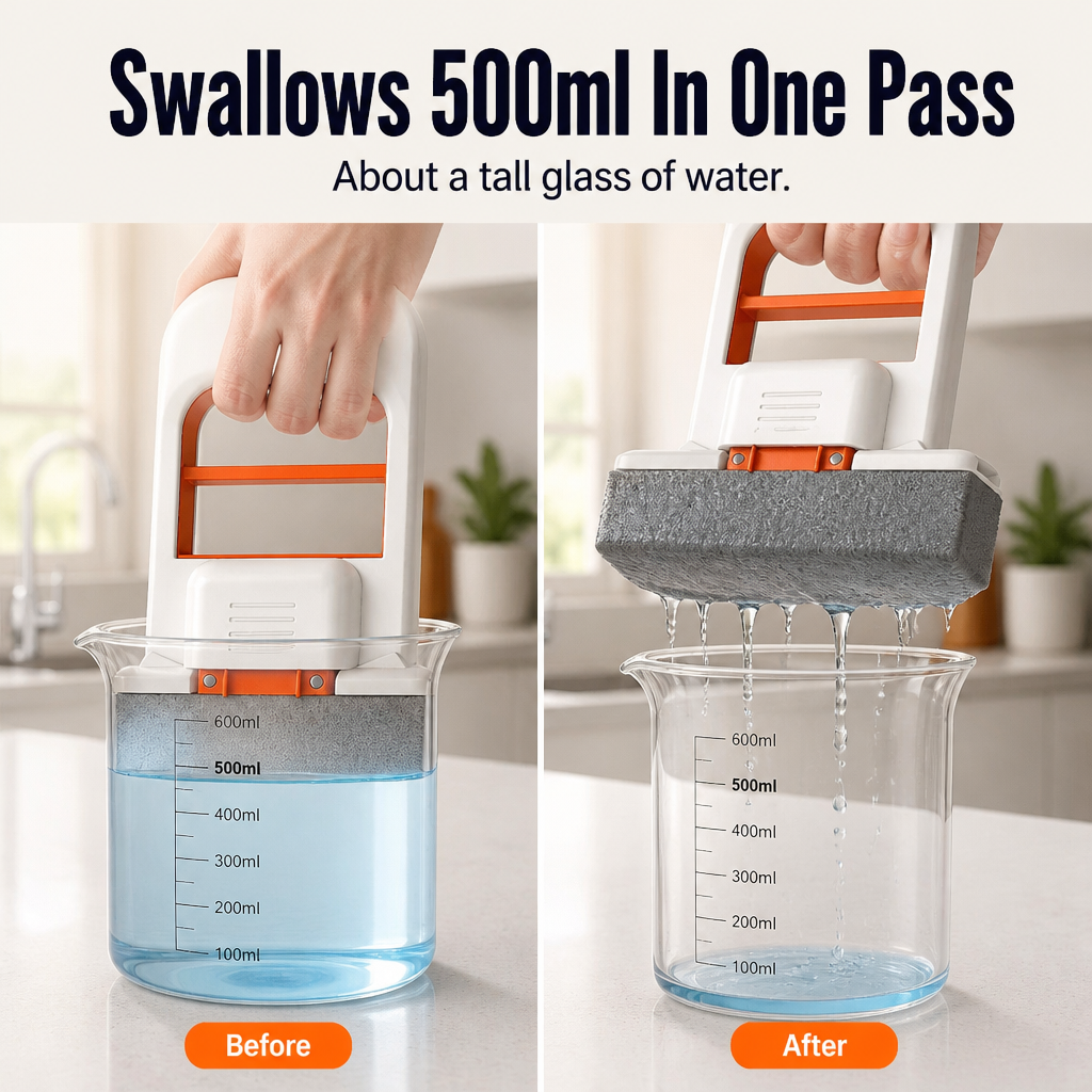 SwiftMop™ — Clean Counters, Sinks & Bathroom Splashes Flawless in Seconds