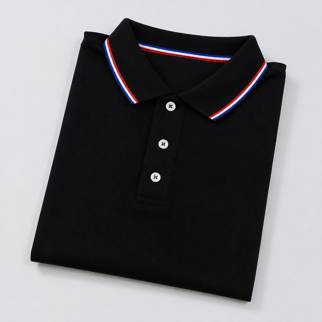 ValorCore™ – Classic Polo Shirt Set with Signature Striped Collar, Wrinkle-Free