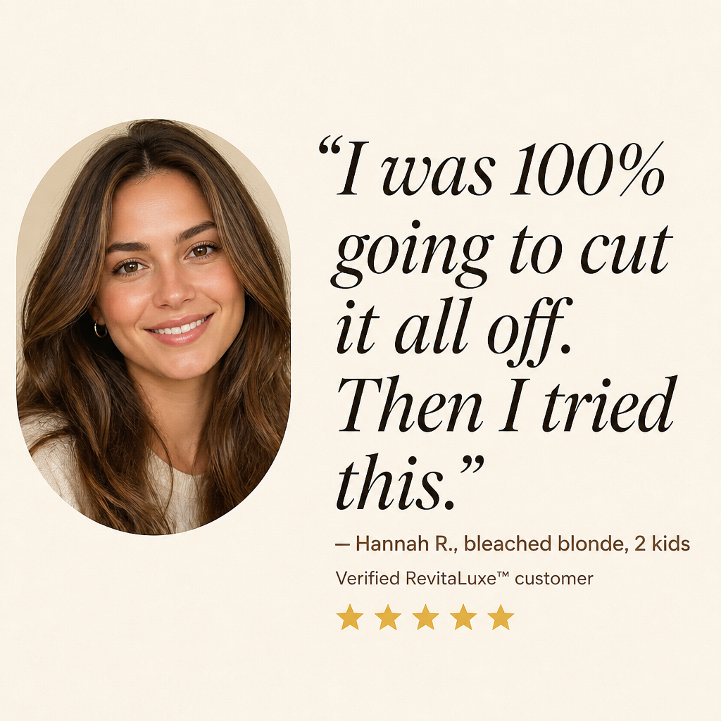 RevitaLuxe™ — Restore Damaged, Fragile Hair Deeply in Just 10 Minutes