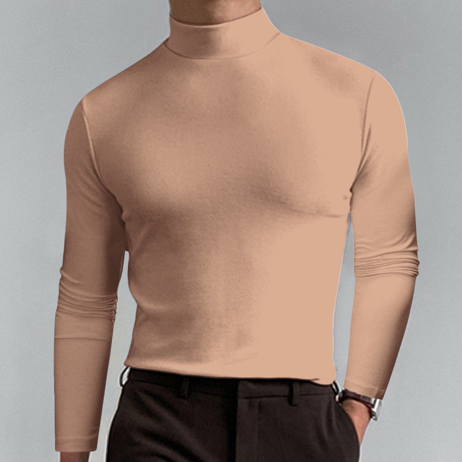 Marsilio™ – Men’s Sculpting Slim-Fit Mock Turtleneck