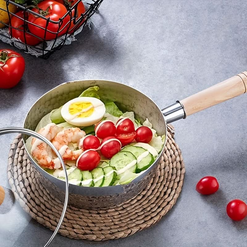 Versatile Cooking Skillet in Stainless Steel – Sleek and Stylish Design