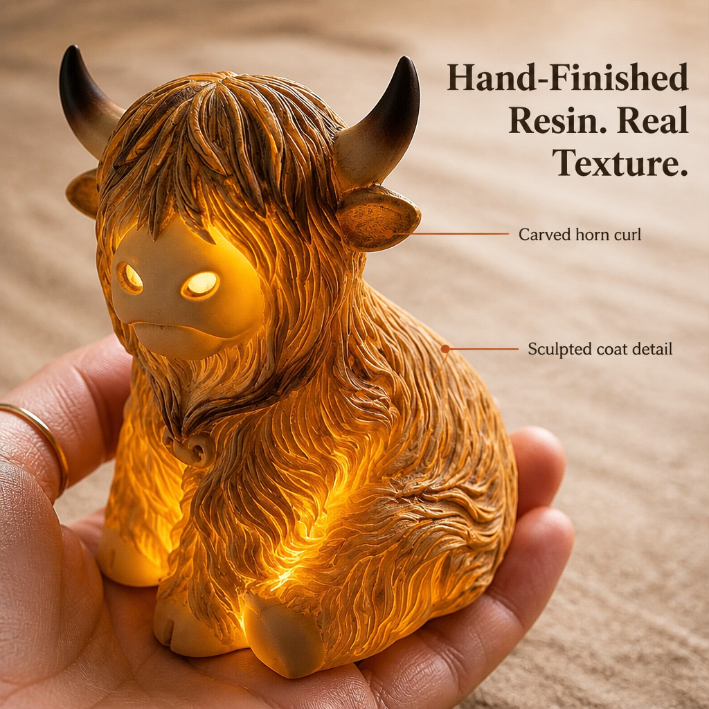Bronwyne Glow™ — Illuminate Cozy Corners with Hand-Carved Highland Charm