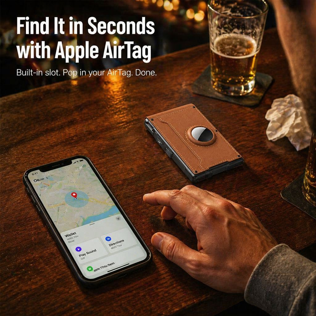 StealthEdge™ — Slim Down Your Carry, Stop RFID Theft & Locate It With AirTag