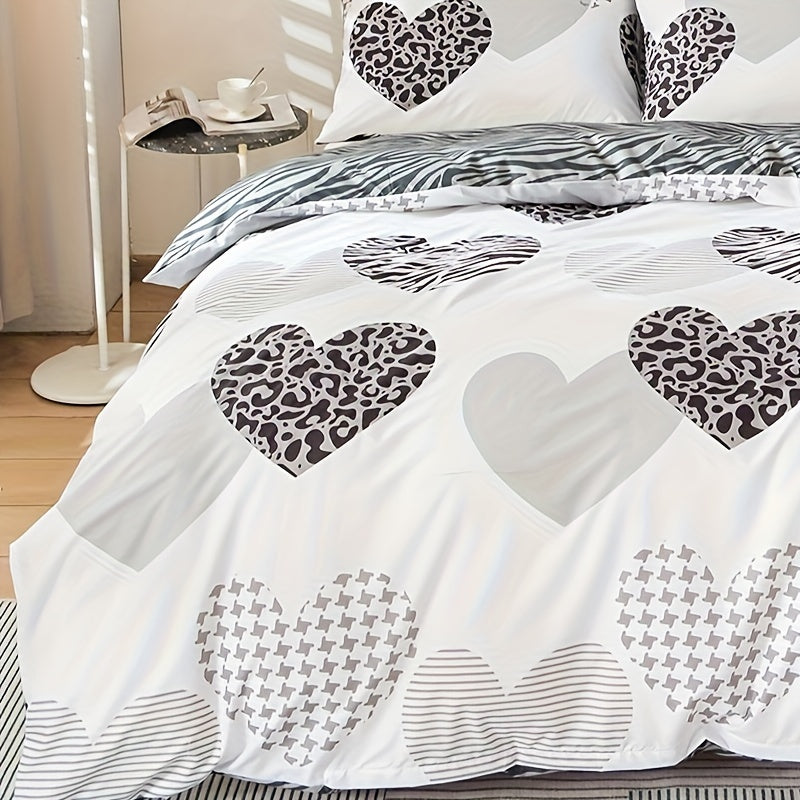 Colorful 3-Piece Duvet Cover Set for a Lively Bedroom