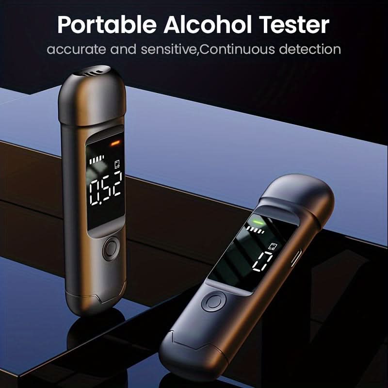 Mini Alcohol Tester – USB Rechargeable Breath Analyzer