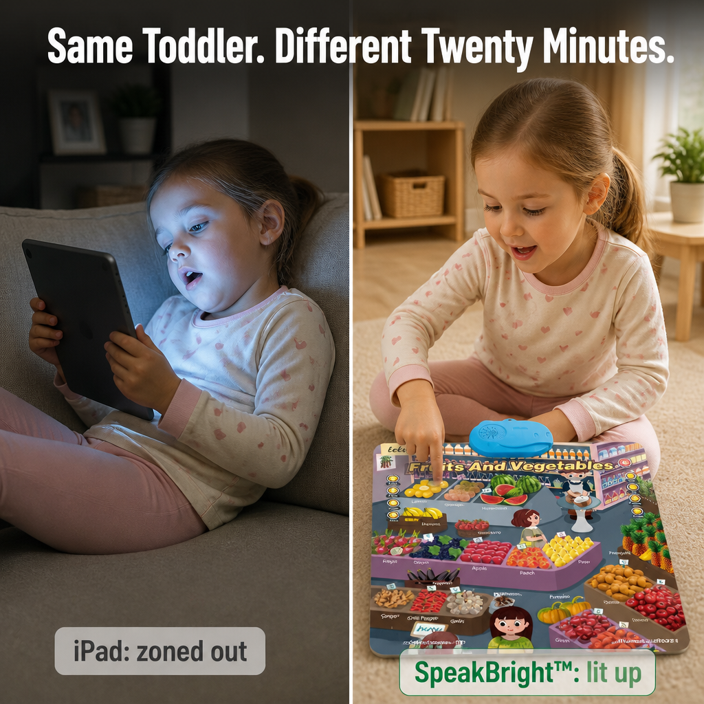 SpeakBright™ — Swap Screen-Time Struggles for Actual English Words by Week One