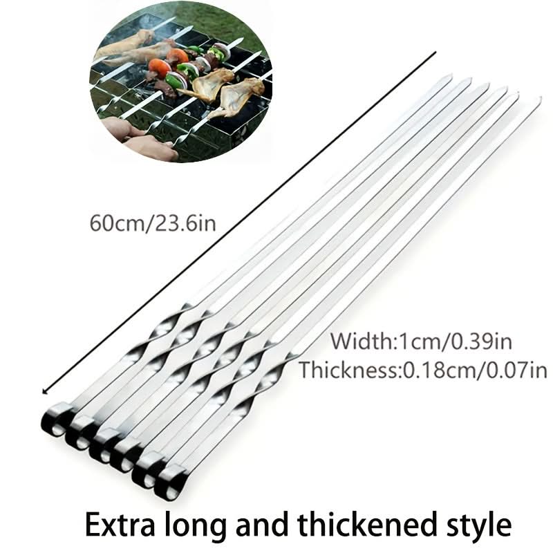 Set of BBQ Skewers with Extended Handles