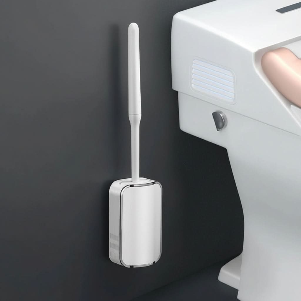 Wall-Mounted Toilet Brush Set with Quick Drying Feature