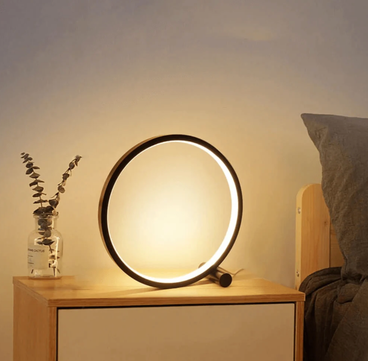 LightCircle - Minimalist Touch-Control Table Lamp with Dimming Feature