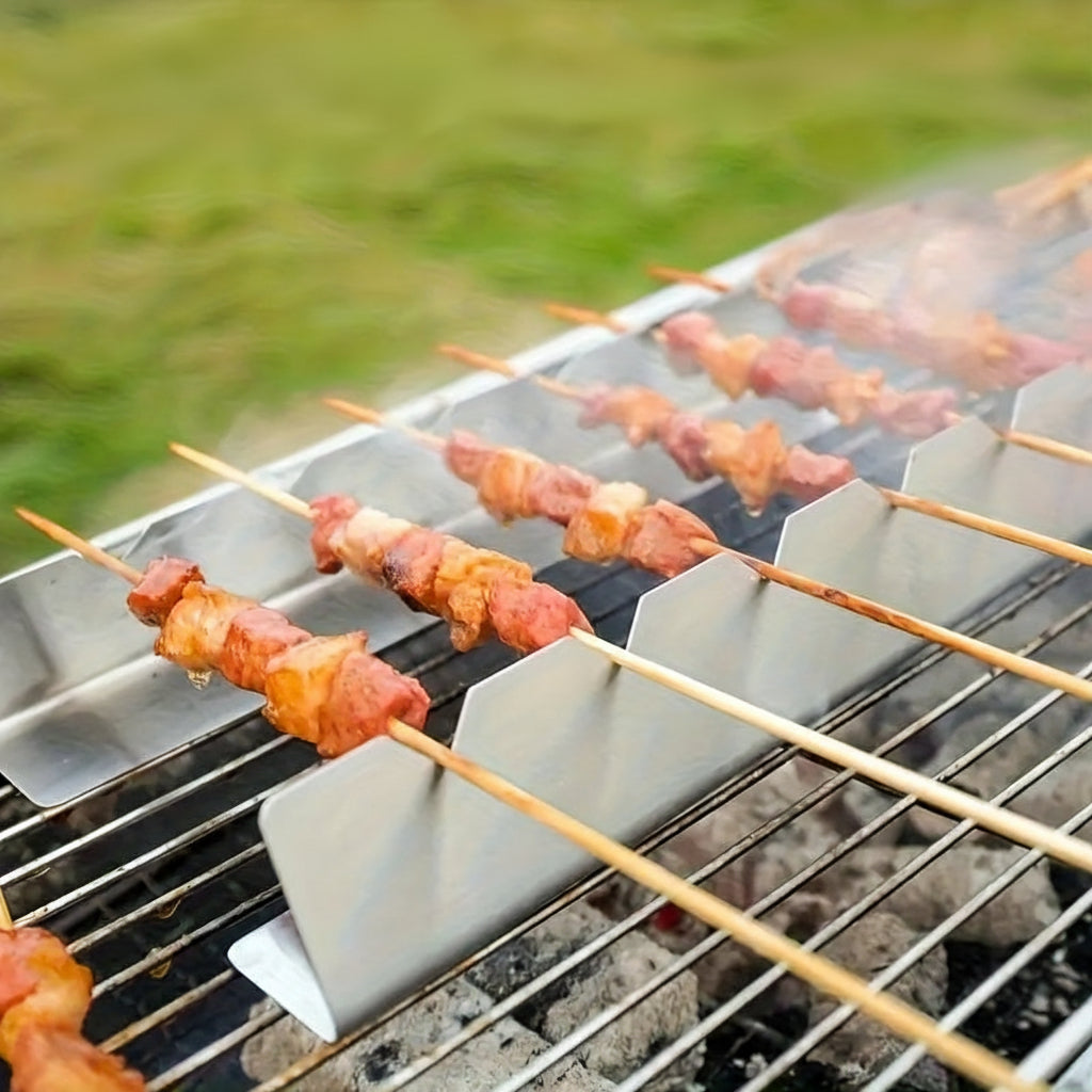 GrillMaster Pro – Elevated Skewer Holder for Perfect Barbecuing