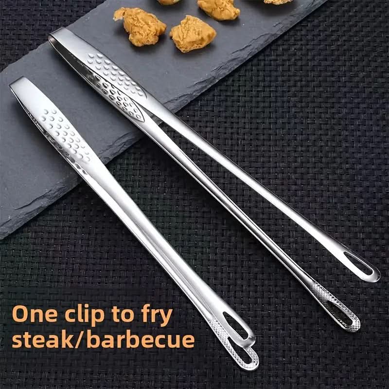 Stainless Steel BBQ and Camping Tongs for Outdoor Cooking