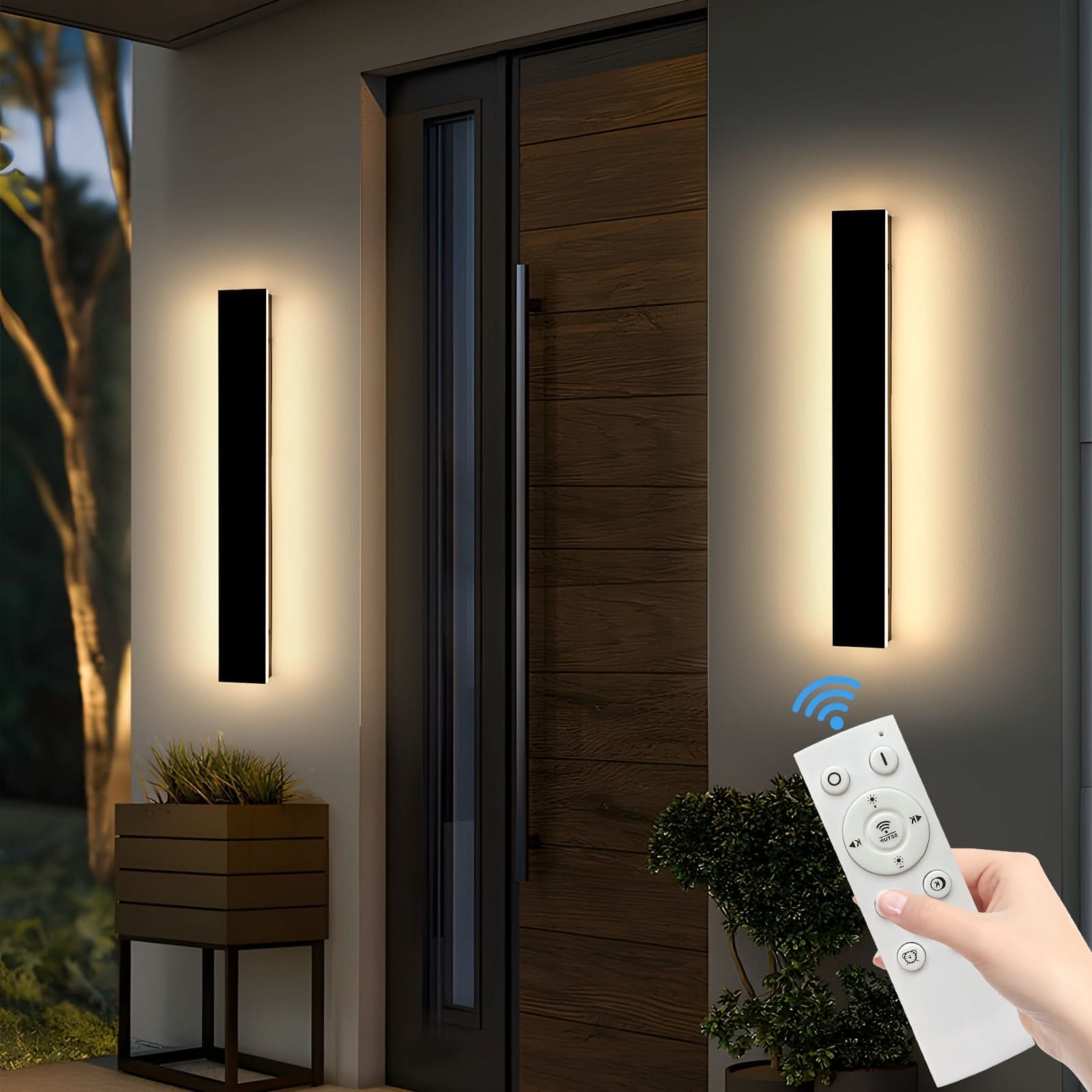 Dimmable Outdoor Wall Sconce - Long-Style Lighting Fixture