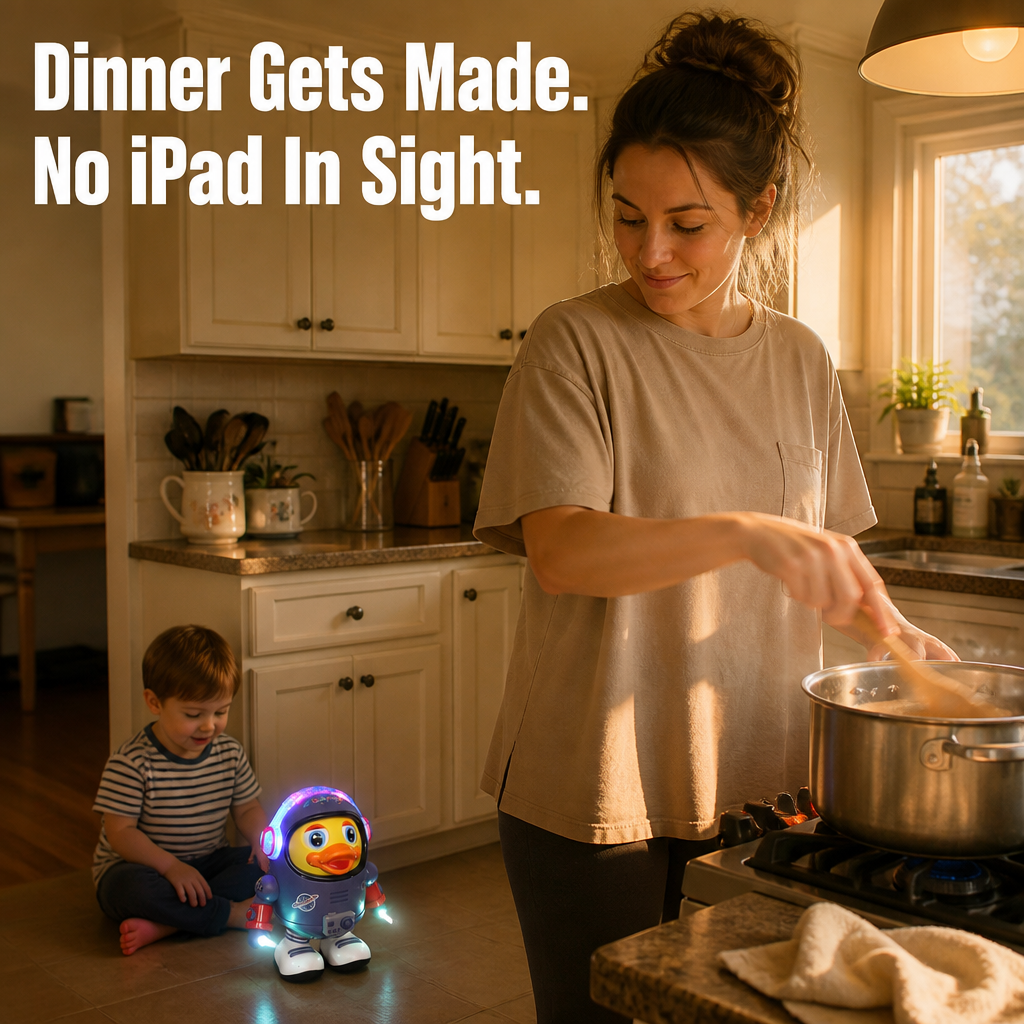 CosmoQuack™ — Tire Out Toddlers Without an iPad in Only 20 Minutes