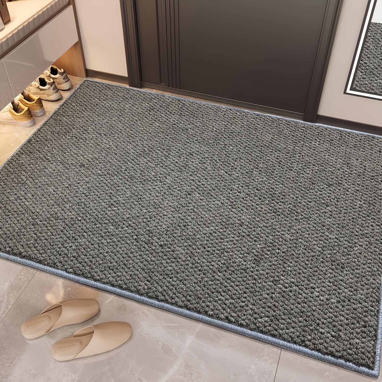 Cozy Welcome Mat with Pineapple Design and Non-Slip Base