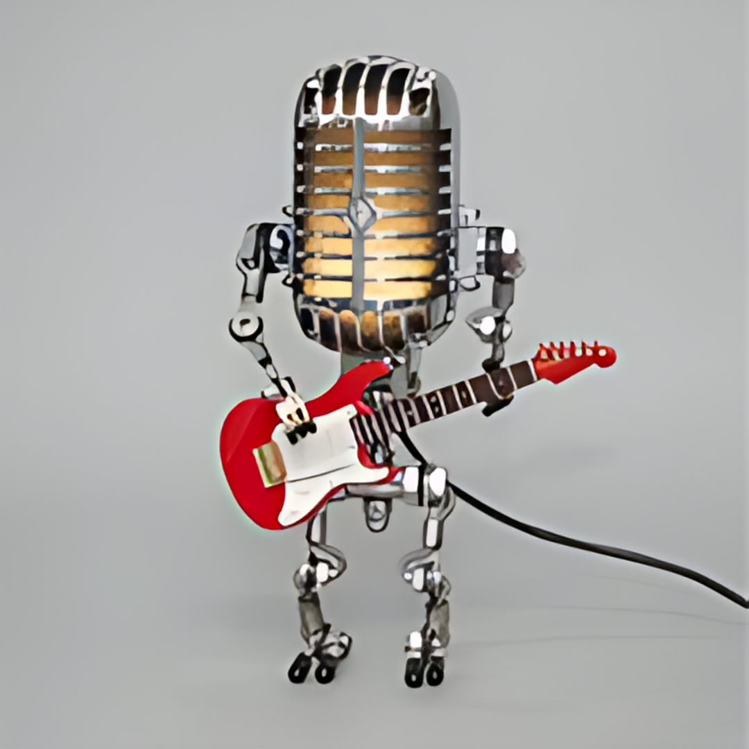 Charming Robot-Inspired Desk Lamp