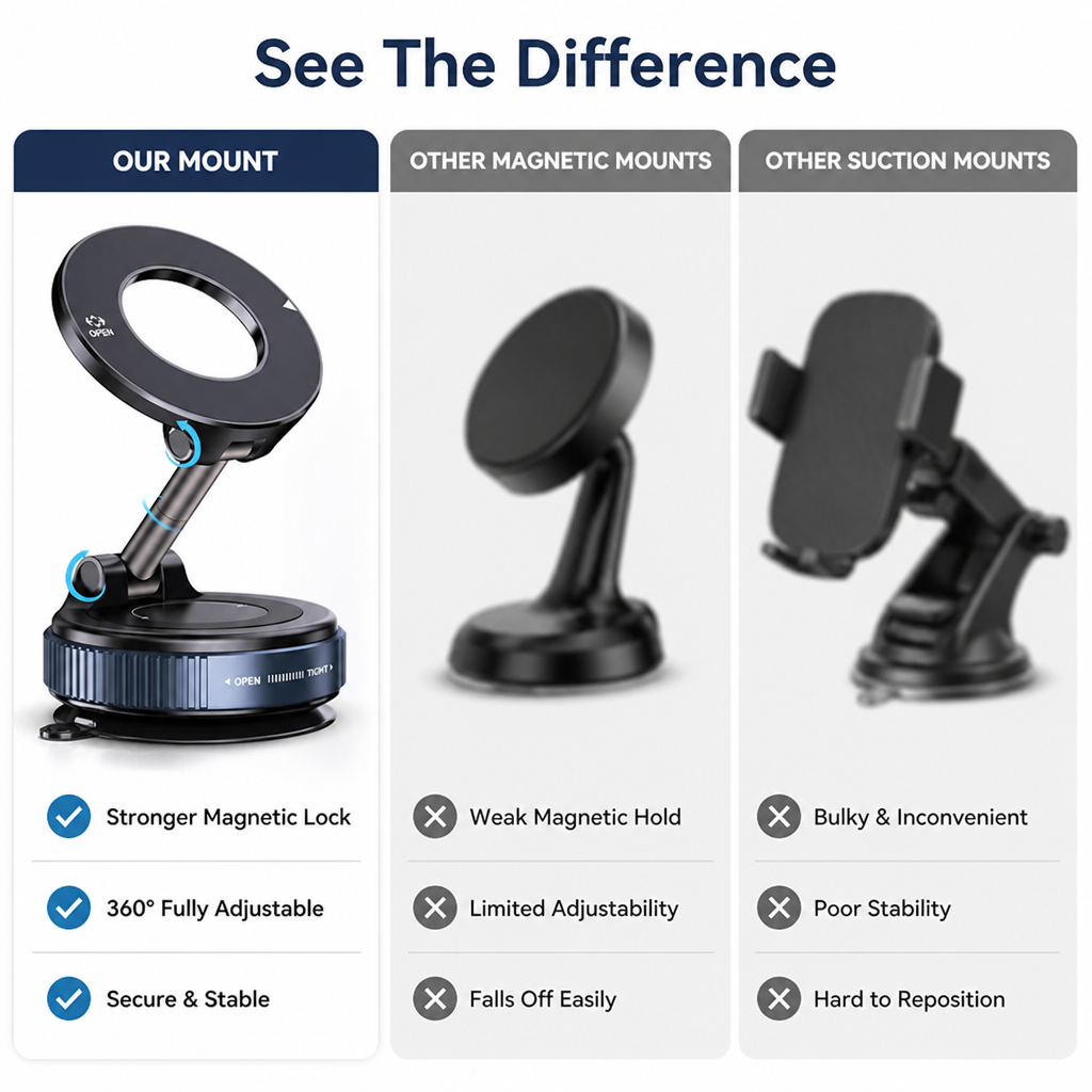 GripTitan™ — Lock Your Phone Like a Pro and Drive with Total Confidence