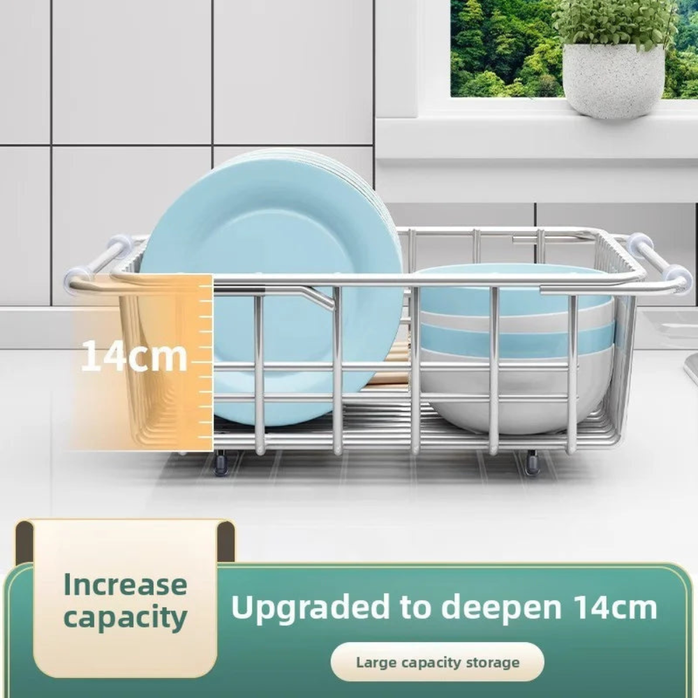 Telescoping Sink Drain Basket for Efficient Water Flow