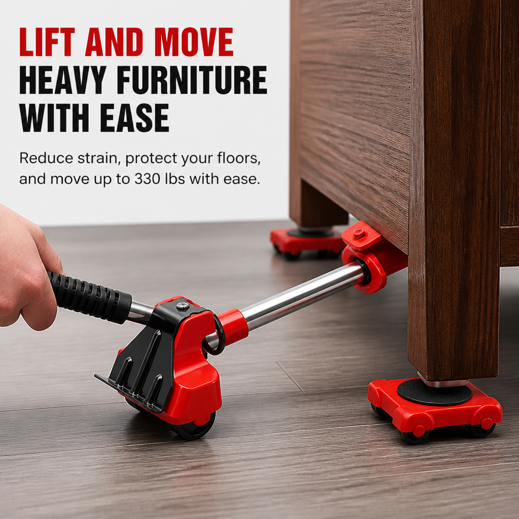 LiftEase Pro™ — Move Heavy Furniture Solo Without Pain or Struggle