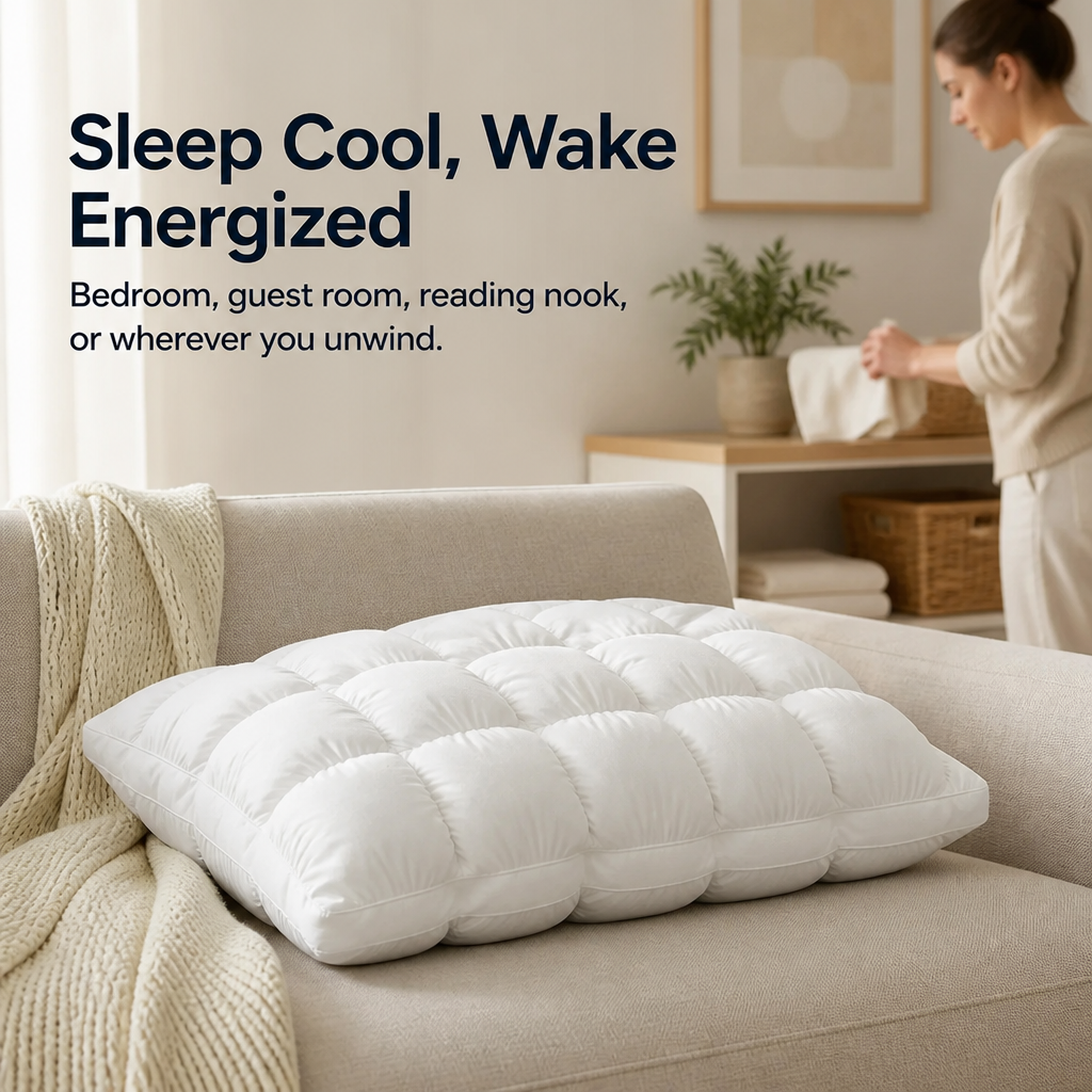SomniCloud™ — Sleep Cool, Wake Energized, and Say Goodbye to Neck Pain