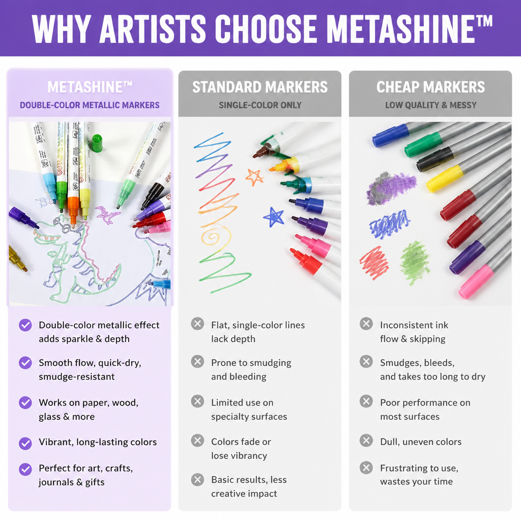 MetaShine™ — Ignite Your Art with Jaw-Dropping Double-Color Metallic Brilliance
