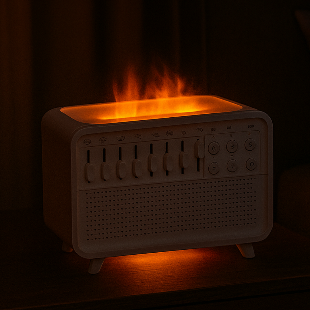 Tranquil Sound Oasis: USB White Noise Device with Humidifier & Light