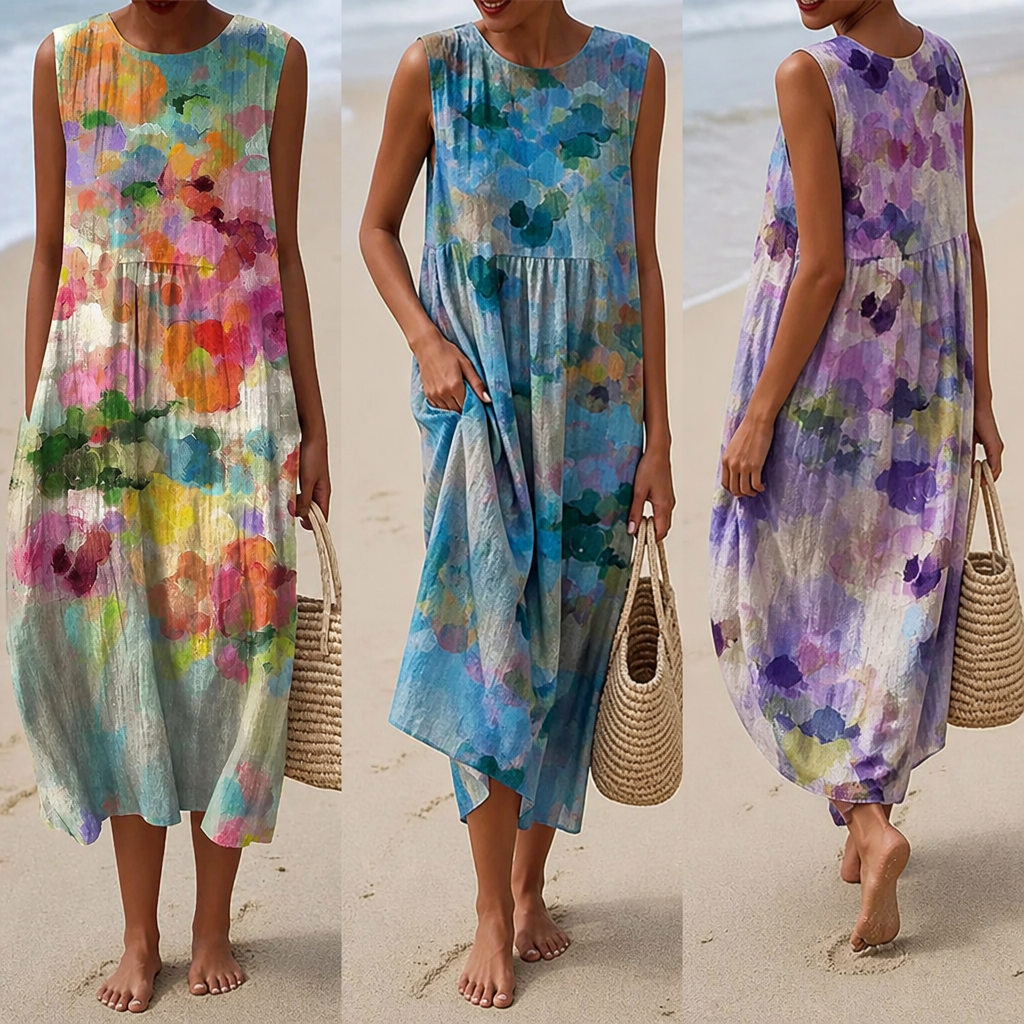 VivaLuna™ Color Splash Dress — Ignite Your Confidence with Every Breath of Color
