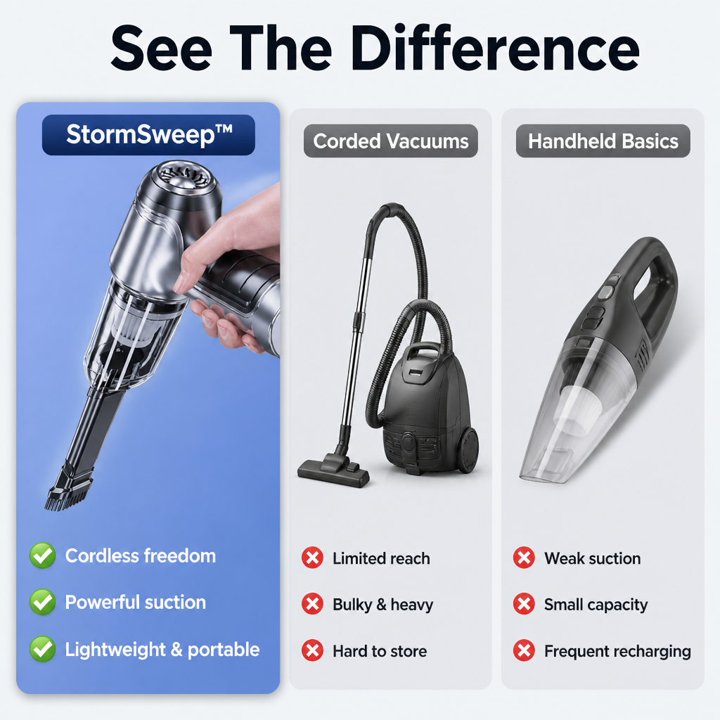 StormSweep™ — Unleash Cordless Power for a Fresh, Flawless Ride Every Time