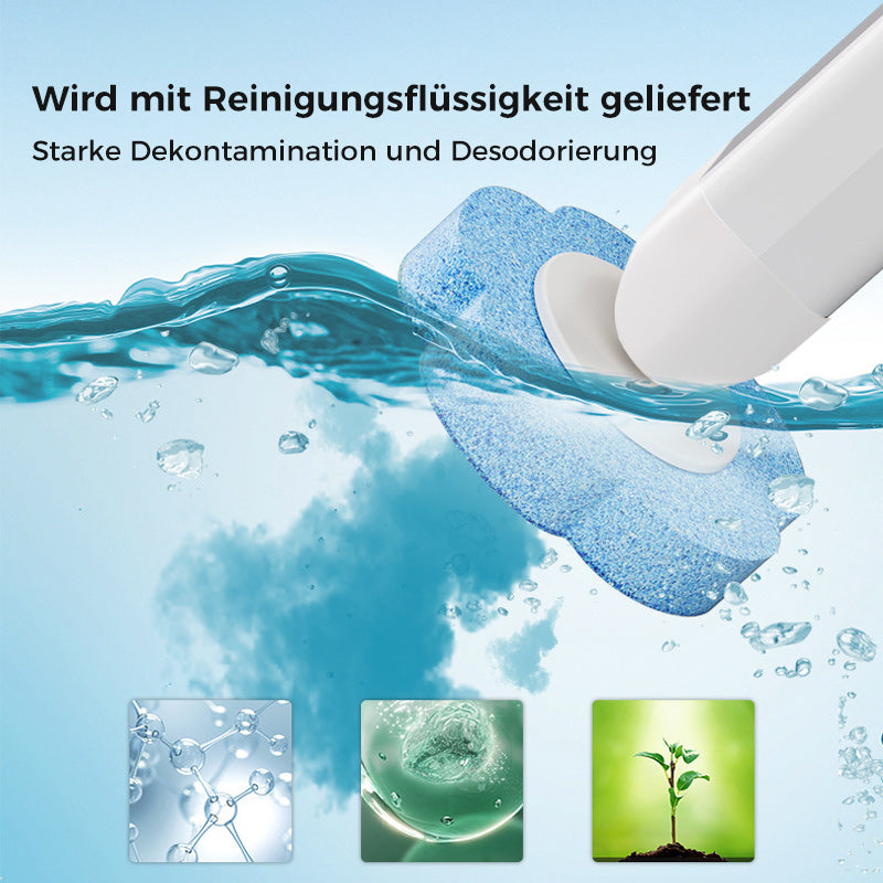 Disposable Toilet Scrubber | Antibacterial | Hygienic Sponge Heads | CleanClick