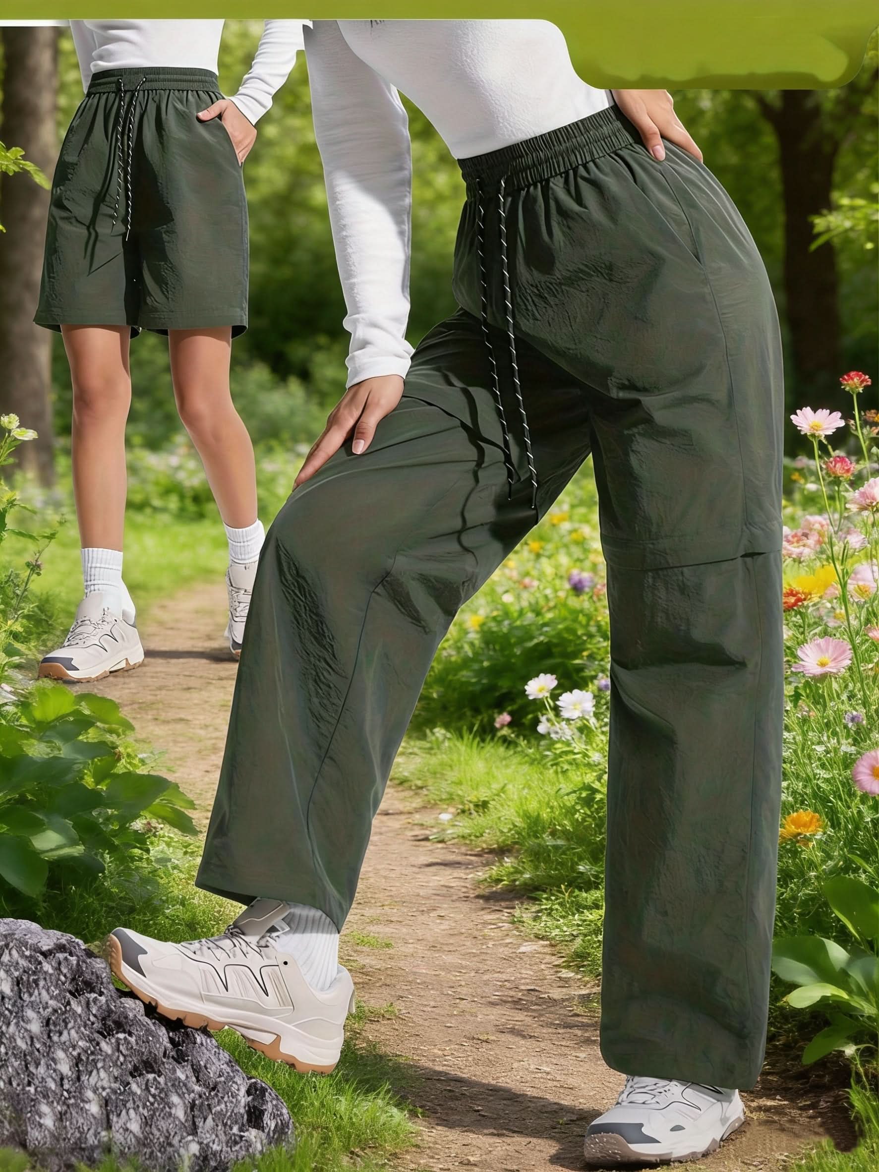 Convertible Outdoor Hiking Trousers for Adventure Activities