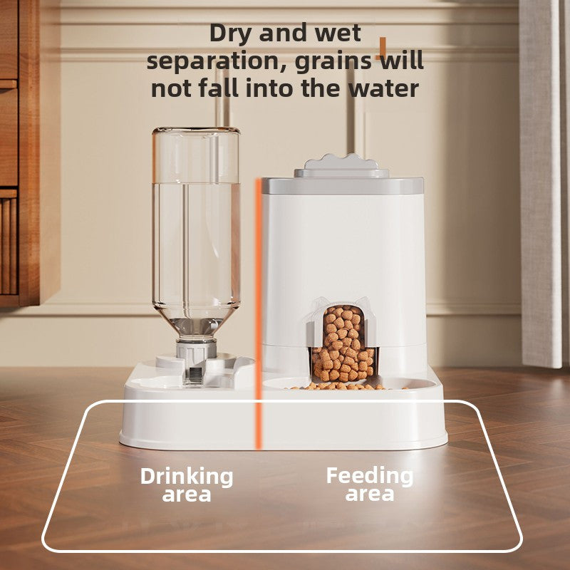 Pet Oasis - Reliable Auto Water and Food Dispenser Station