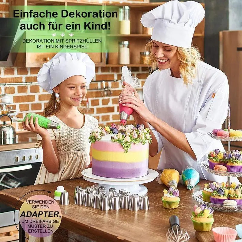 FloraFrost™ Tulip Nozzle Set — Transform Every Dessert into a Stunning Edible Masterpiece