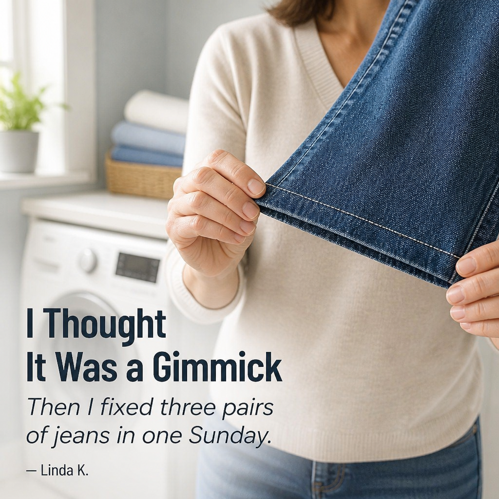 StitchLite™ — Fix Hems, Patches & Rips In Less Than A Minute