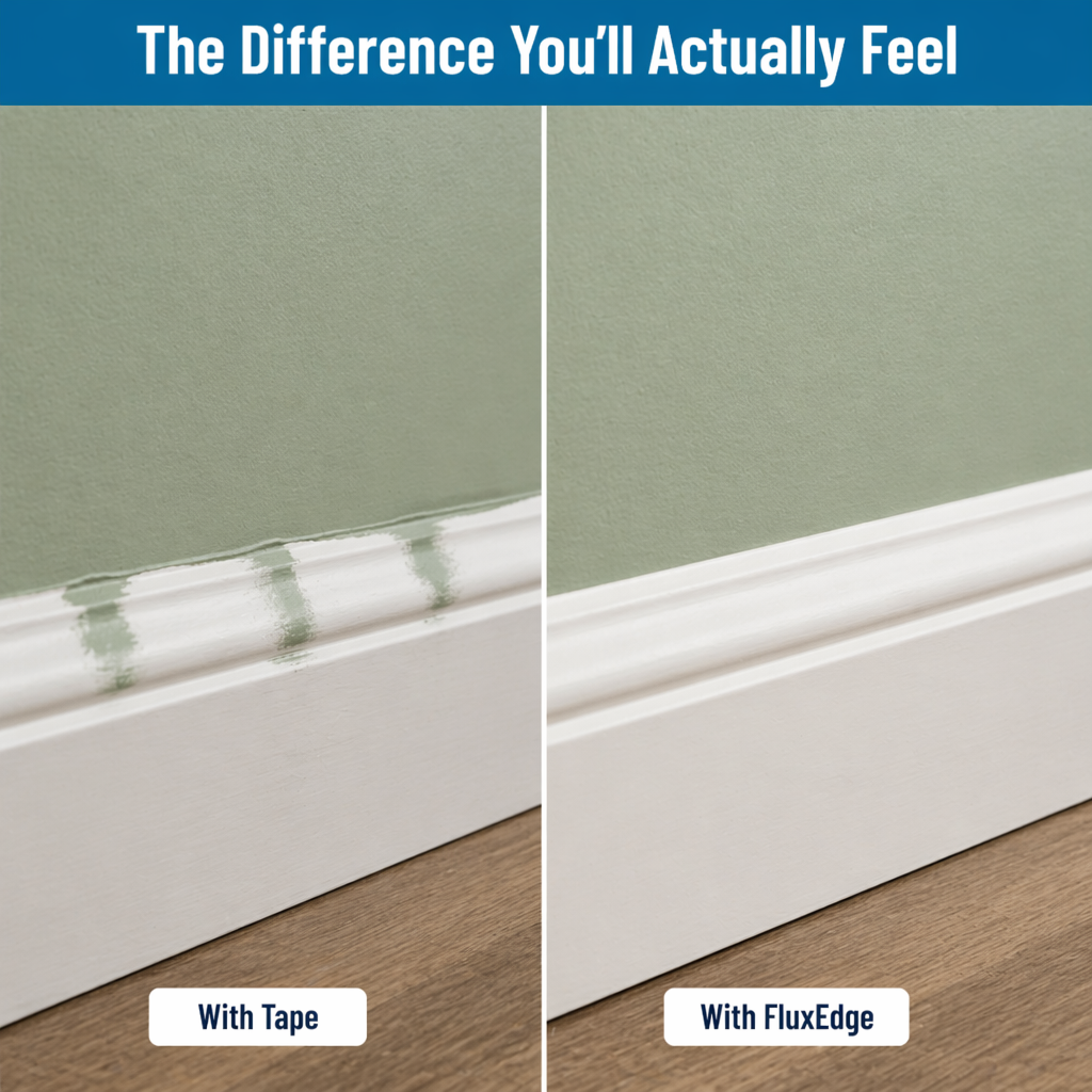 FluxEdge™ Paint Edger — Create Crisp Lines Without Tape, Drips, or Cleanup