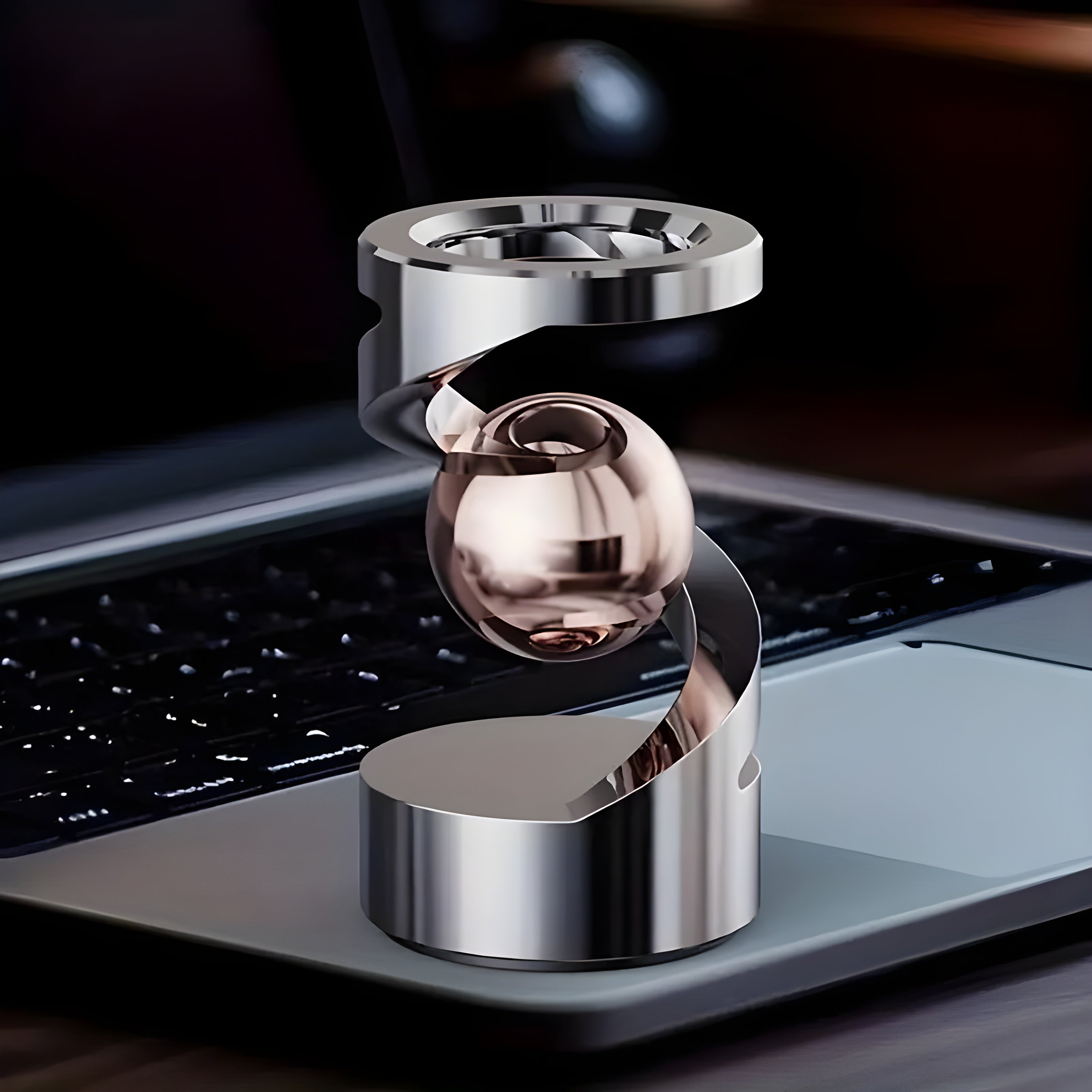Stylish Floating Gyroscope - Stress Relief Desk Decoration