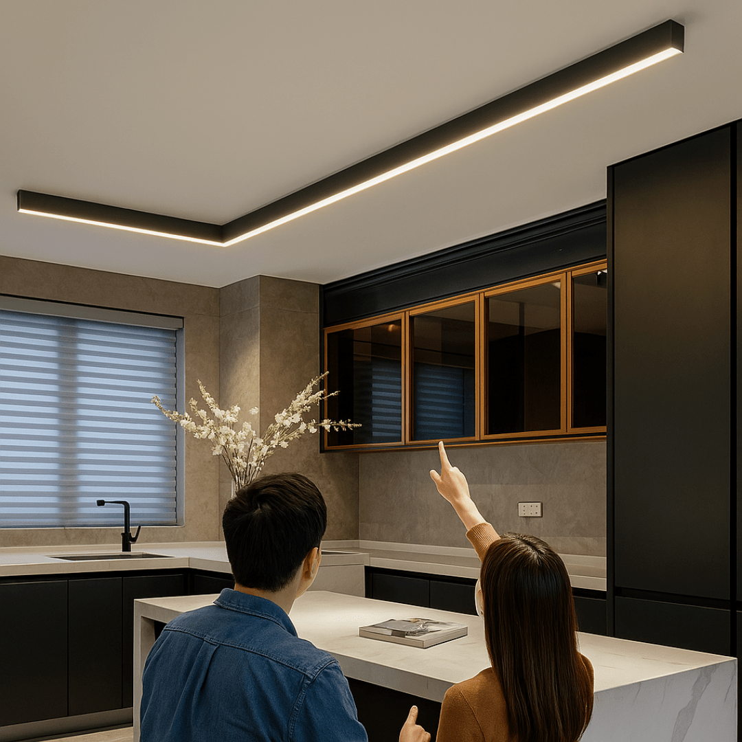 Minimalist LED Ceiling Lamp – Nordic Design, Flicker-Free Lighting