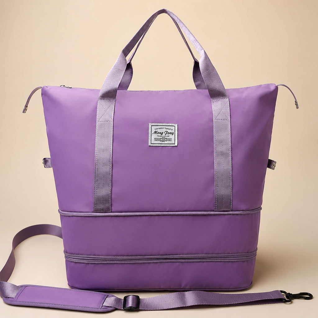 Voyana™ – Expandable Rolling Travel Tote with Detachable Wheels