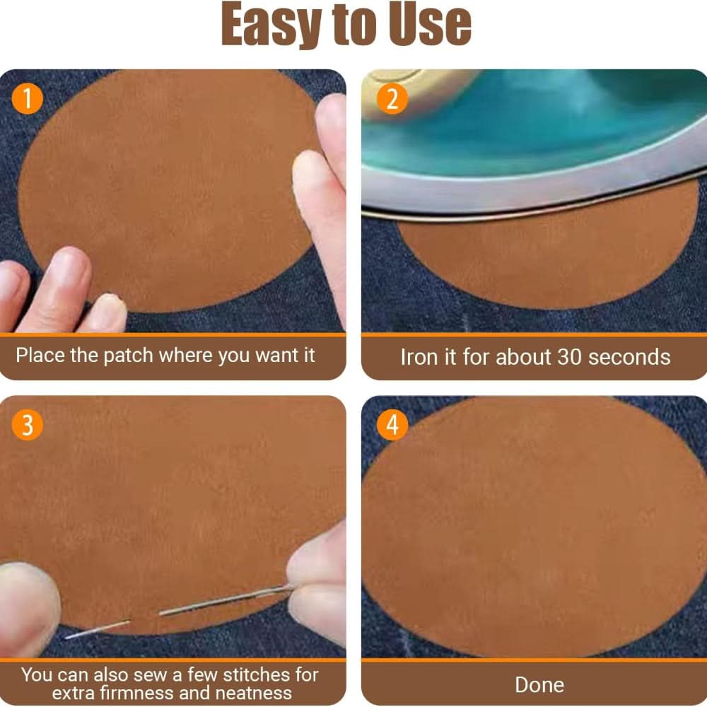 Oval Repair Patches for Jackets and Sweaters