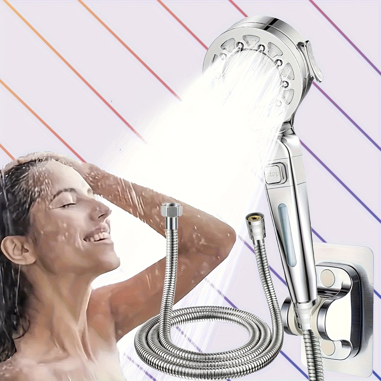 AquaFlow – Precision Rainfall Shower with Adjustable Spray