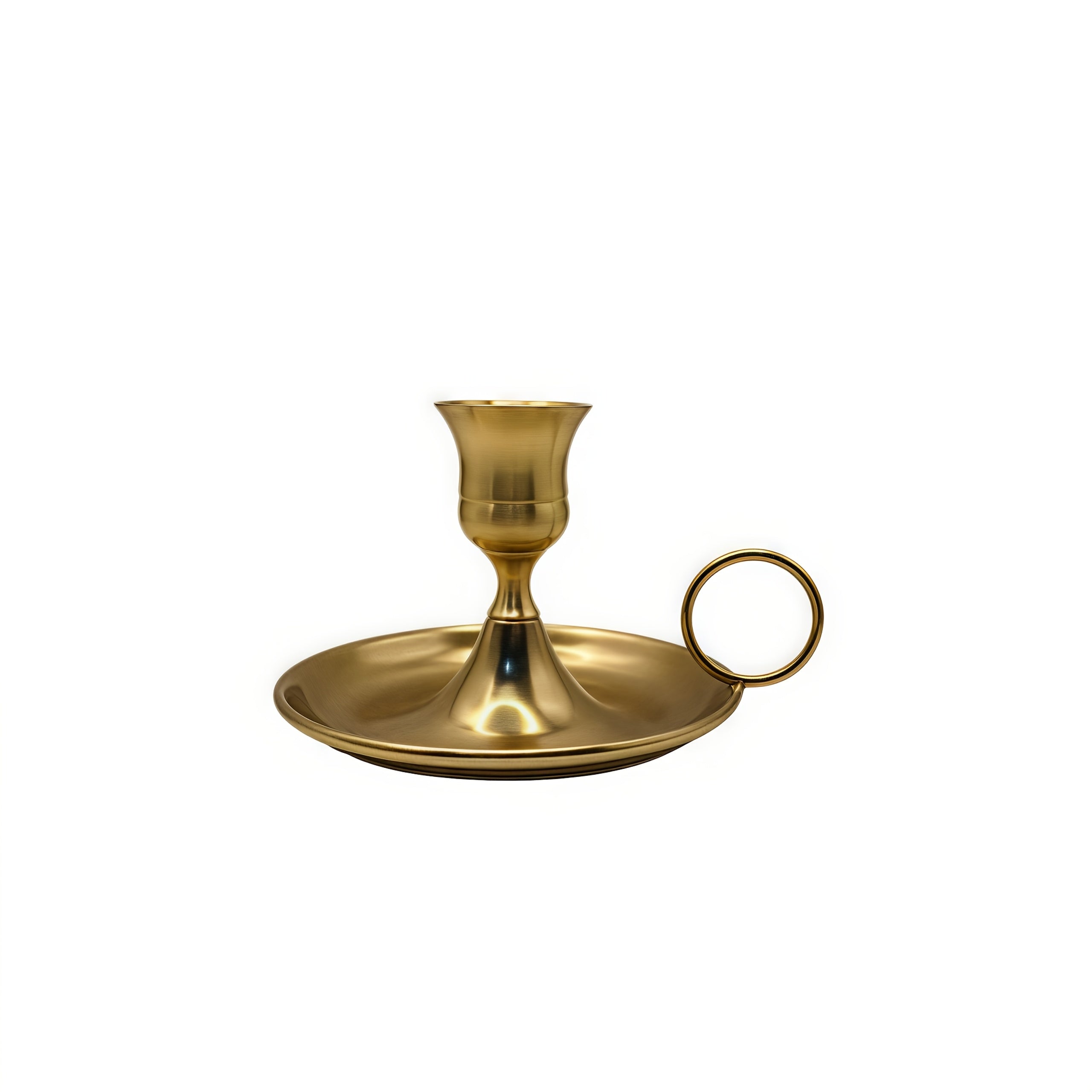 Radiant Elegance – Stunning Golden Candle Holder