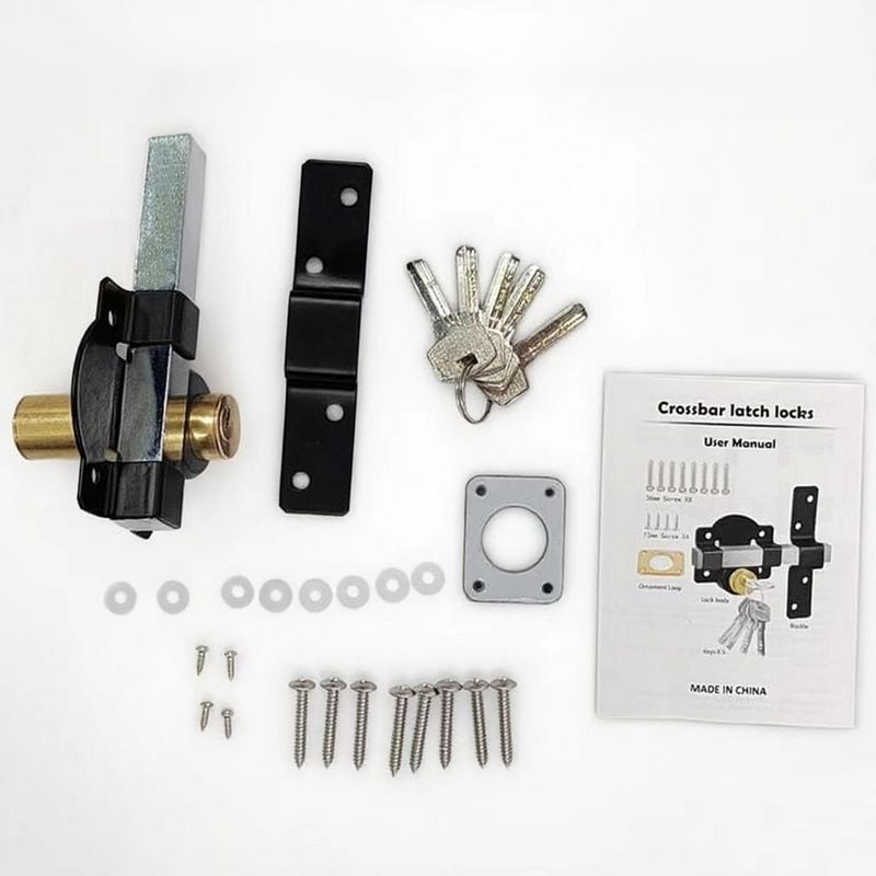 Gate Lock with Key | Rust-Resistant | Spring Bolt | GateSecure