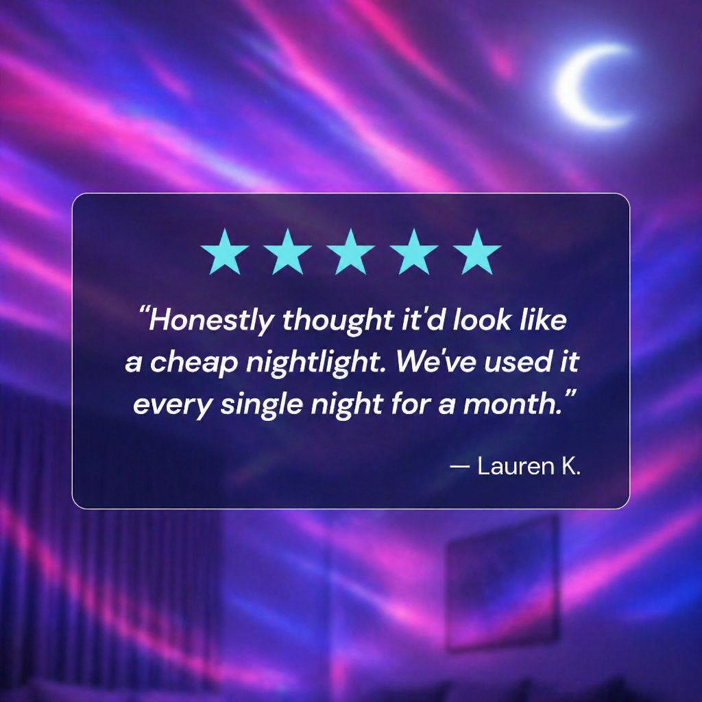 CelestiBeam™ — Float Away Beneath Aurora Ripples Without Leaving Your Bed