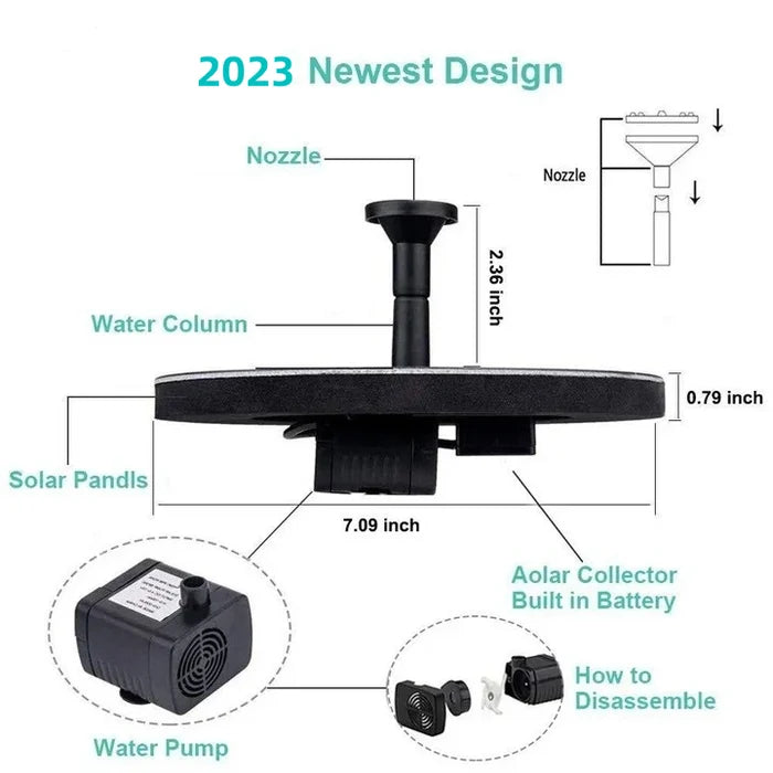 HydroLuma™ Solar Fountain — Instantly Transform Your Garden Into a Peaceful, Splash-Free Sanctuary