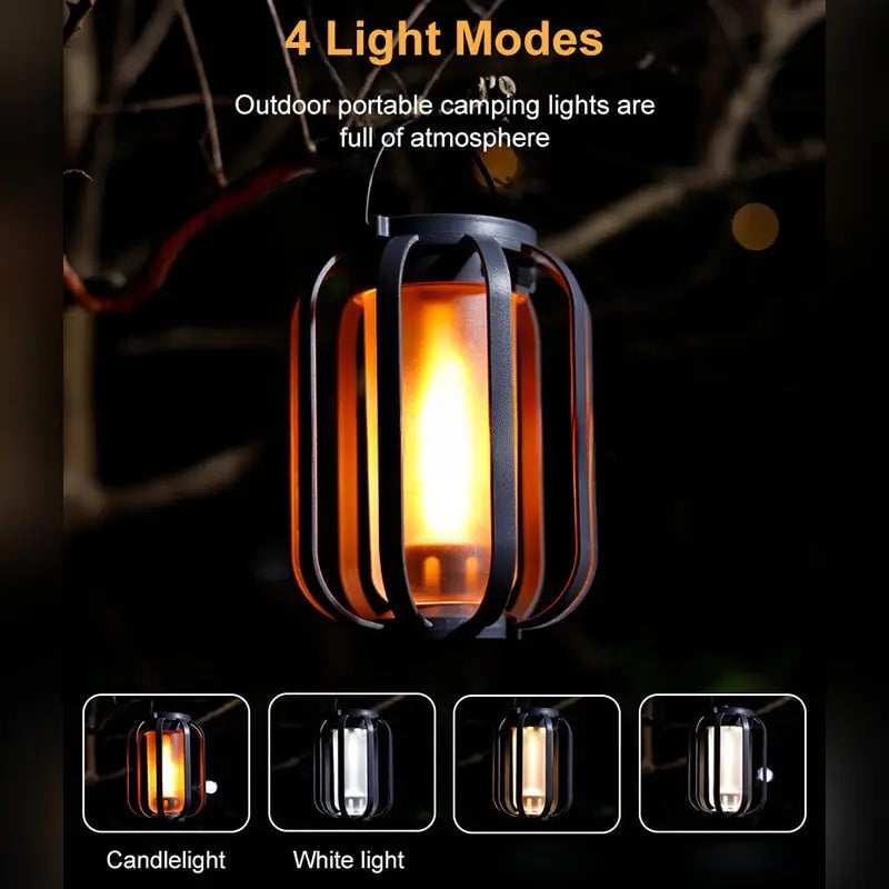 Solar-Powered Lantern with 4 Settings – Ideal for Camping & Garden Gatherings