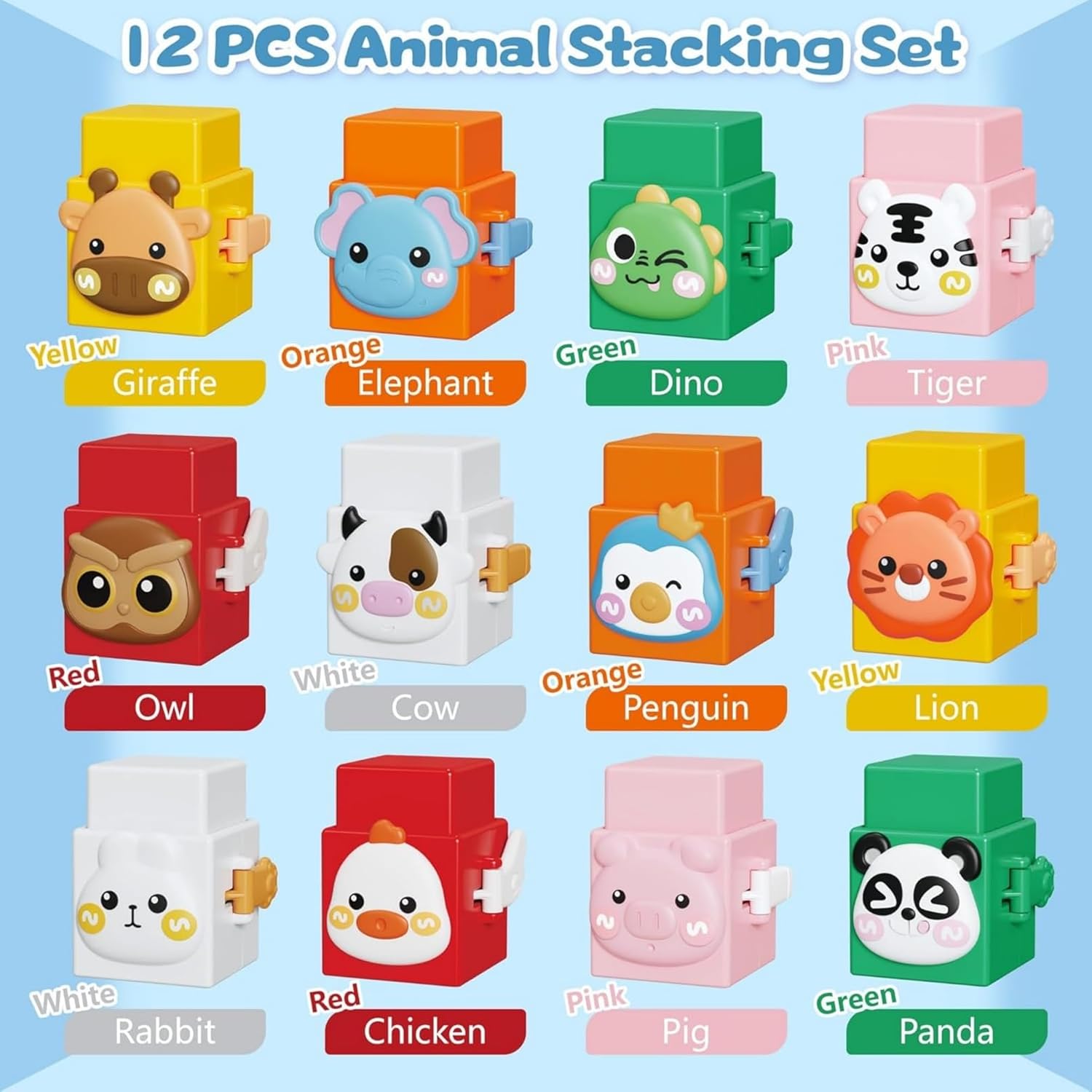 50% Discount Temporary | Stackable Animal Figures