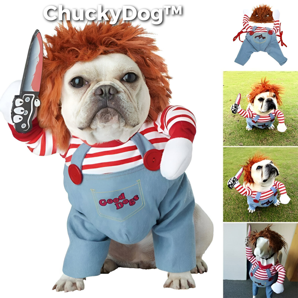 Halloween Costume for Your Dog - Chucky Dog 50% Off