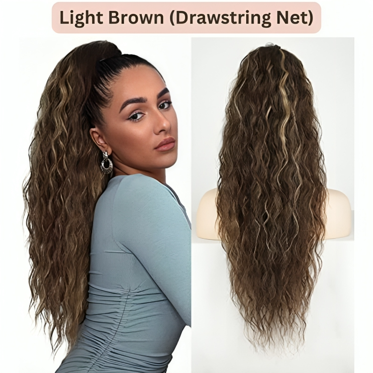 Temporary 50% Discount | Curly Hair Extensions with Ponytail Clips