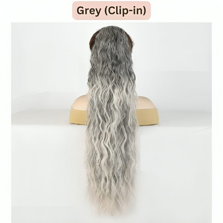 Temporary 50% Discount | Curly Hair Extensions with Ponytail Clips